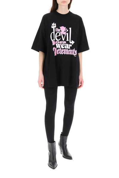 VETEMENTS 'DEVIL DOES WEAR VETEMENTS' T-SHIRT outlook