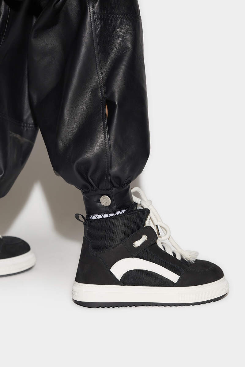 LEATHER CARGO PANTS - 4