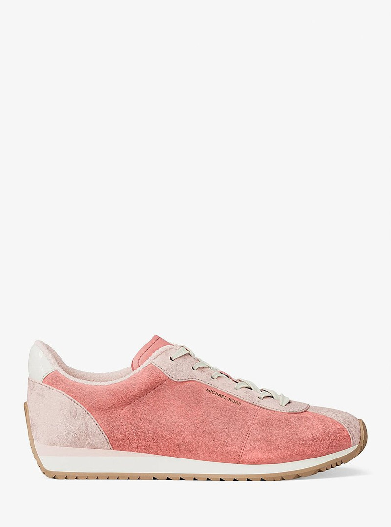 MICHAEL KORS Rhodes Color-Block Suede Trainer outlook