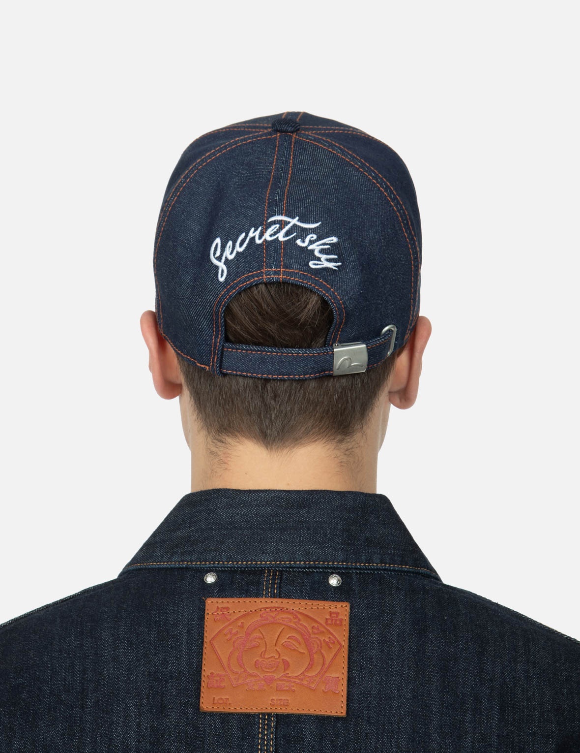 EAGLE AND SEAGULL EMBROIDERY DENIM CAP - 6