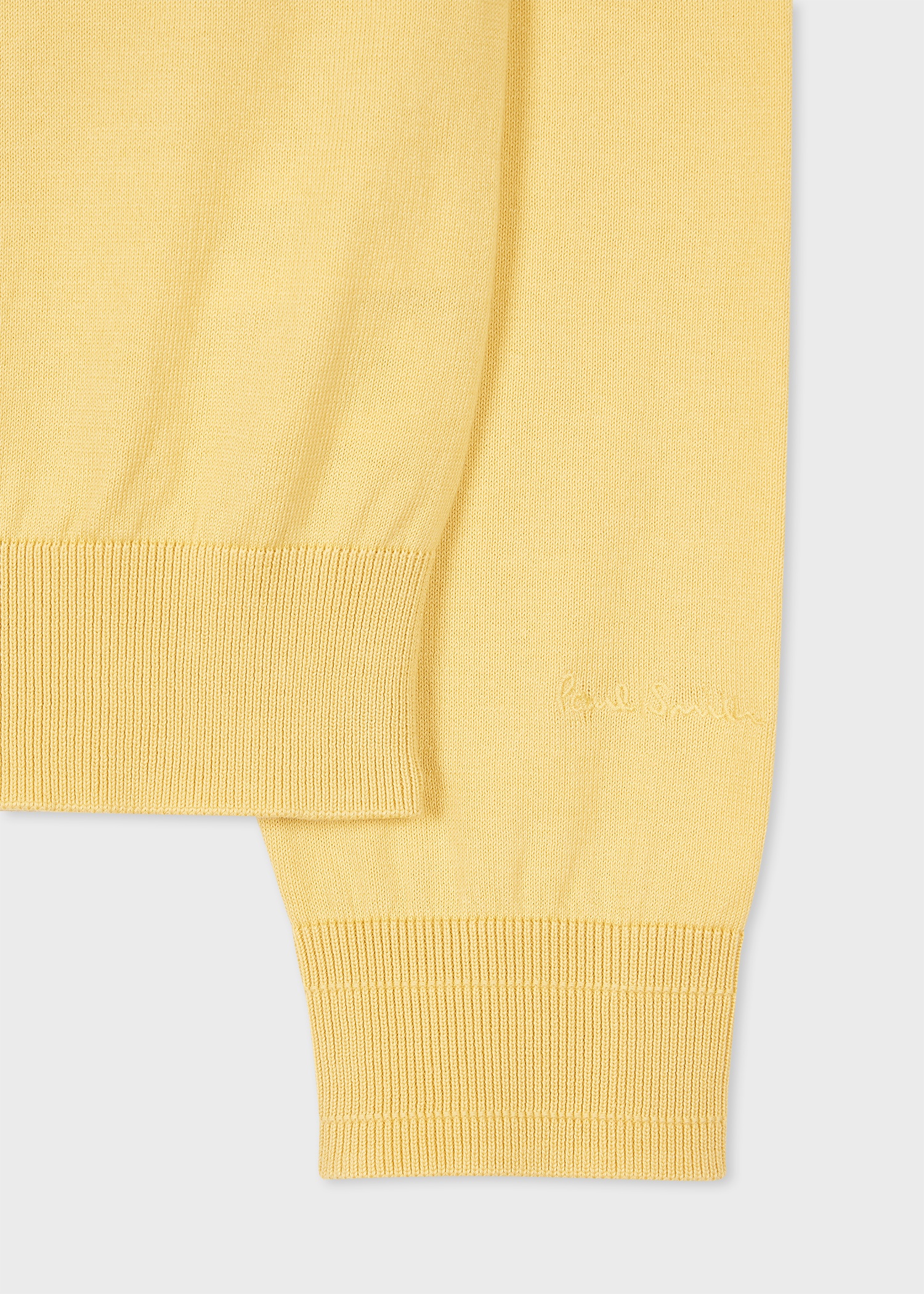 Yellow Organic Cotton Knitted Sweater - 2