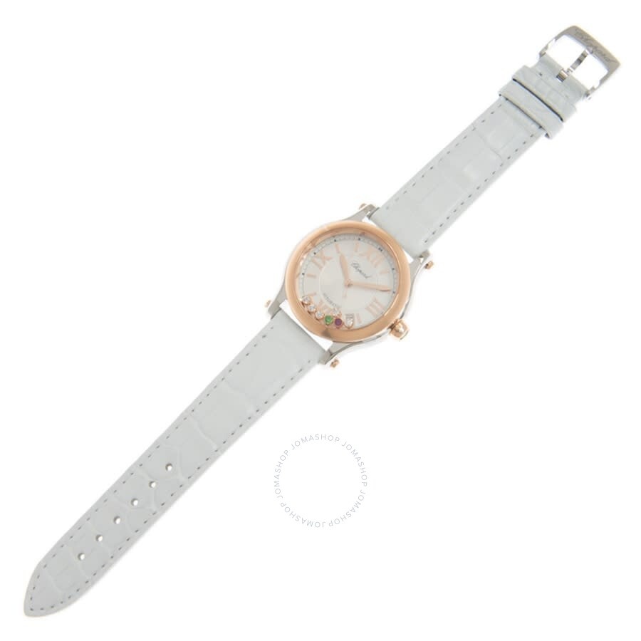 Chopard Happy Sport Automatic Diamond Silver Dial Ladies Watch 278559 6020 - 3