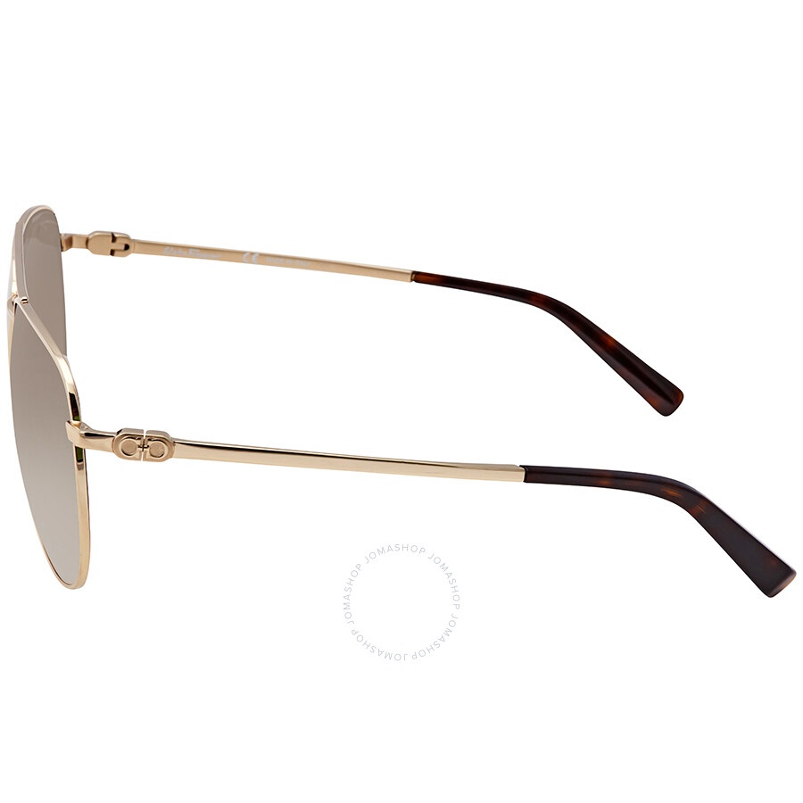 Ferragamo Grey Gradient Pilot Sunglasses SF157S 717 60 - 3