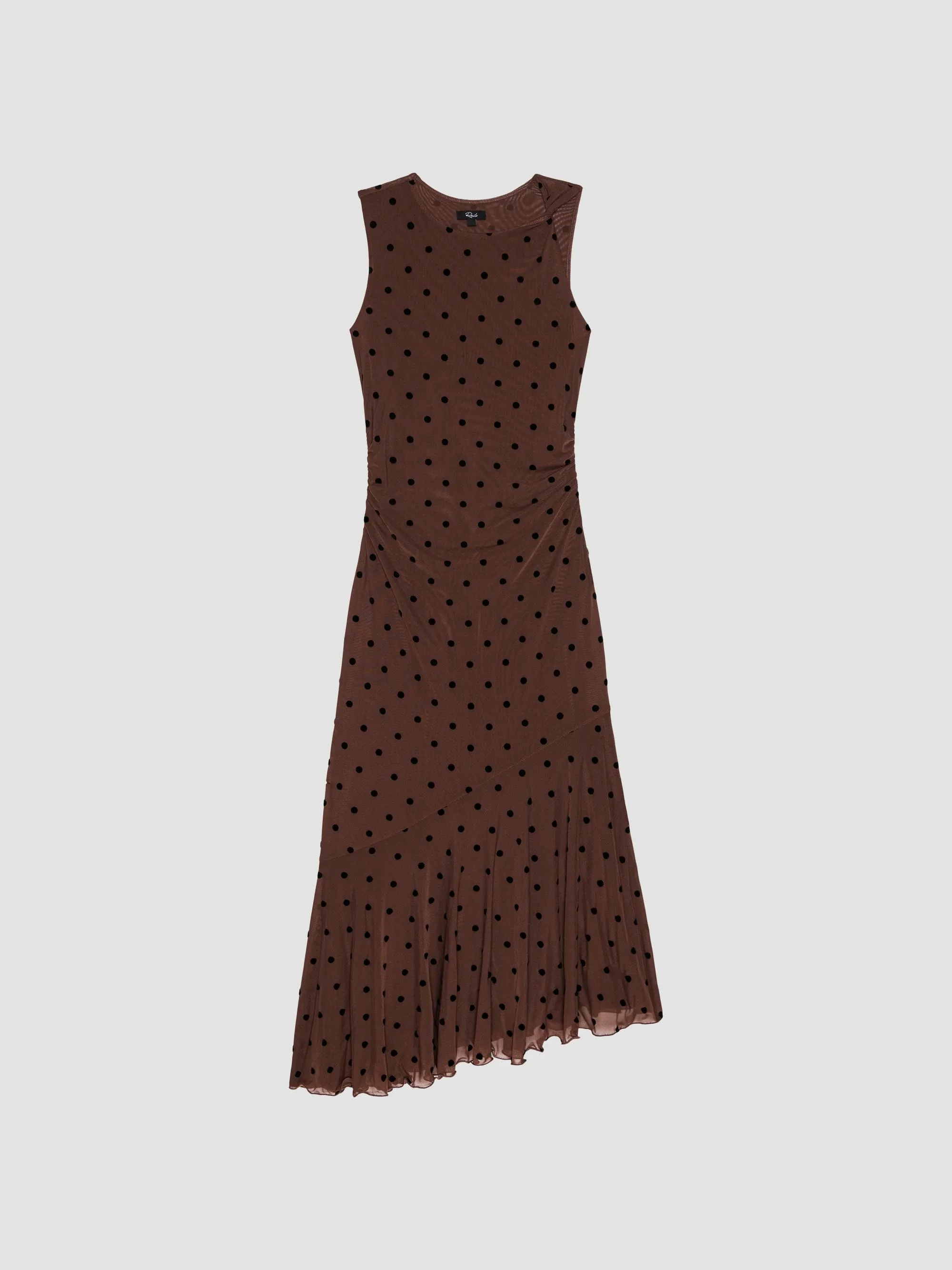 Women's Daija Polka Dot Midi Dress - Chocolate Polka Dot - 1