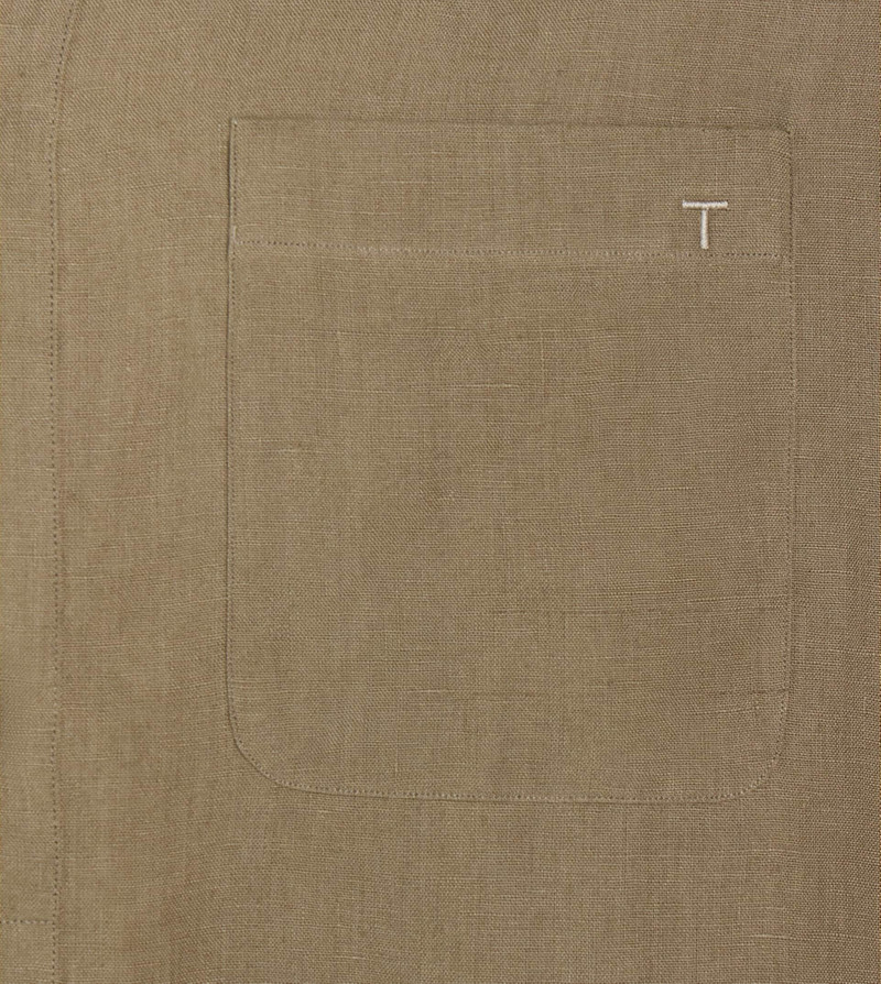 MANDARIN SHIRT IN LINEN - GREY 8