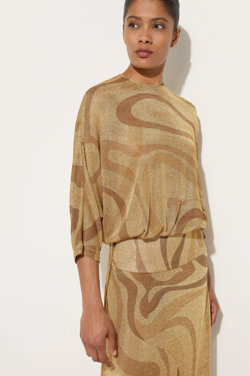 LAME TOP WITH PRINTED DETAIL 5
