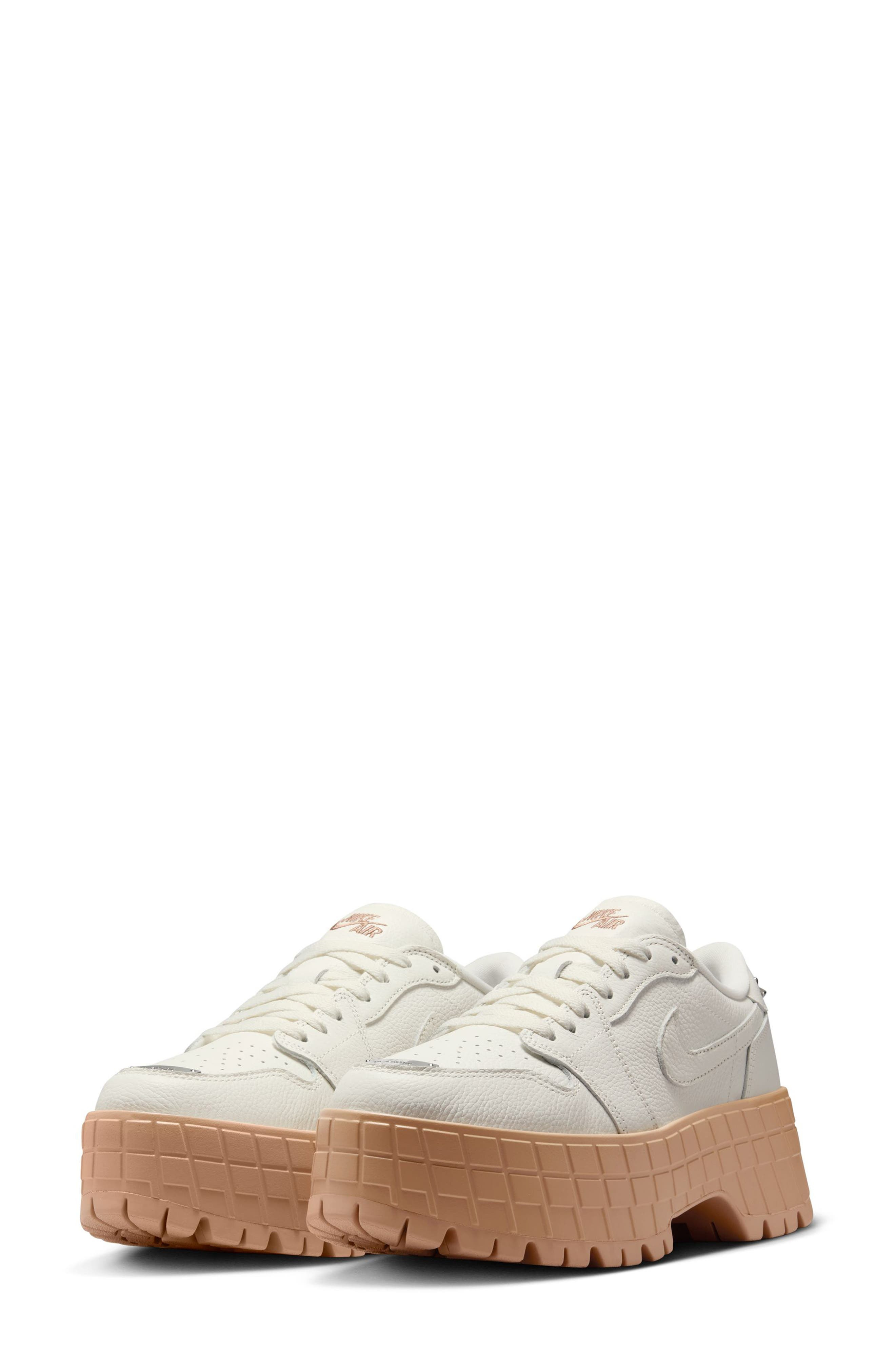 Air Jordan 1 Brooklyn Platform Sneaker in 101 Sail/m Silv at Nordstrom - 1