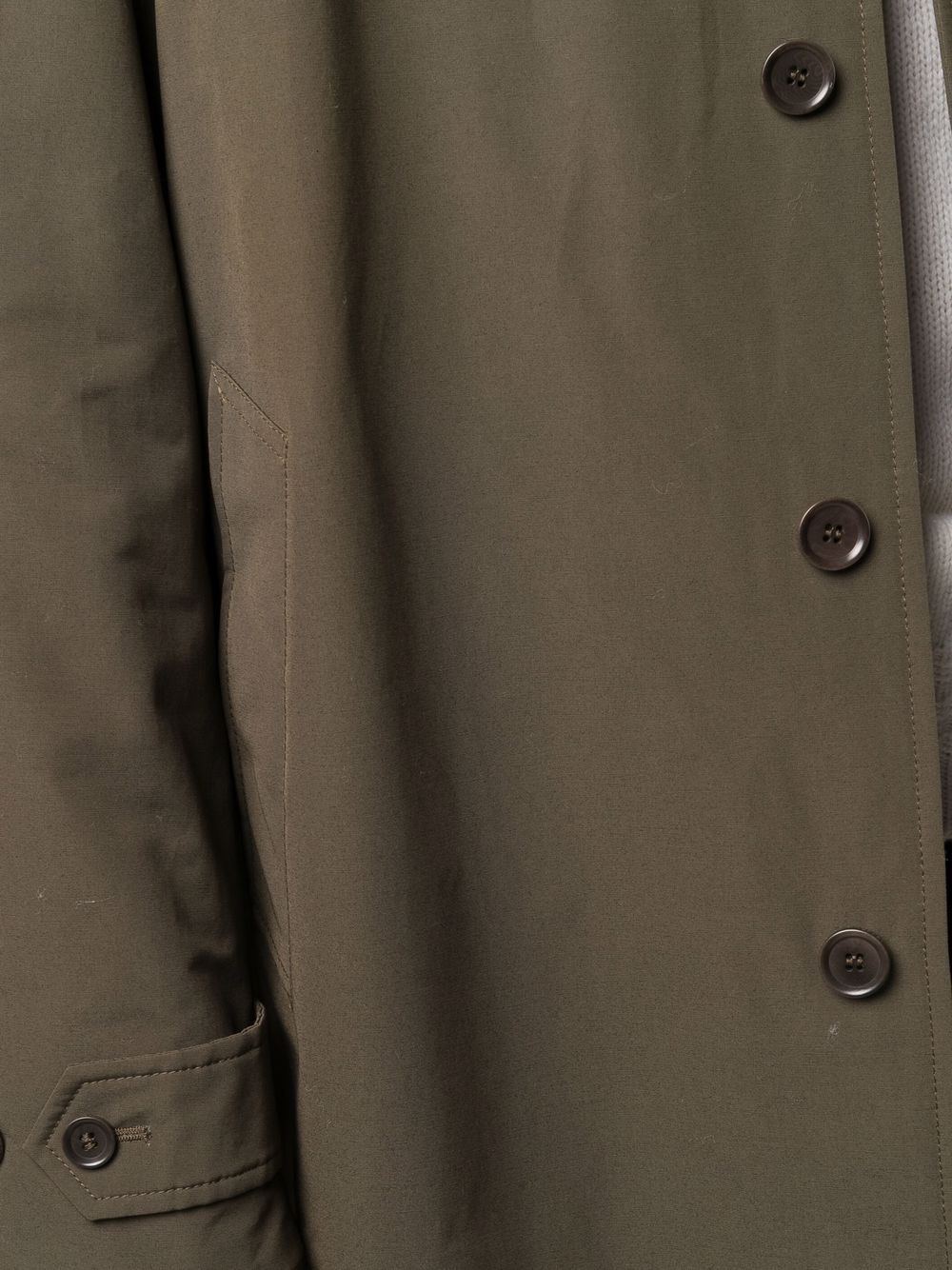 single-breasted tailored coat - 5