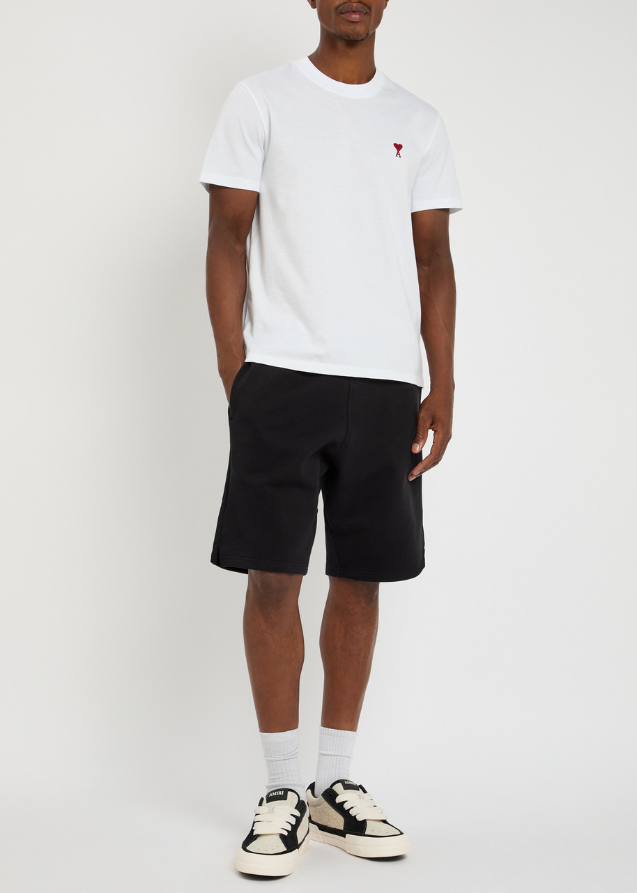 Ami Paris Logo-embroidered Cotton T-shirt - 4