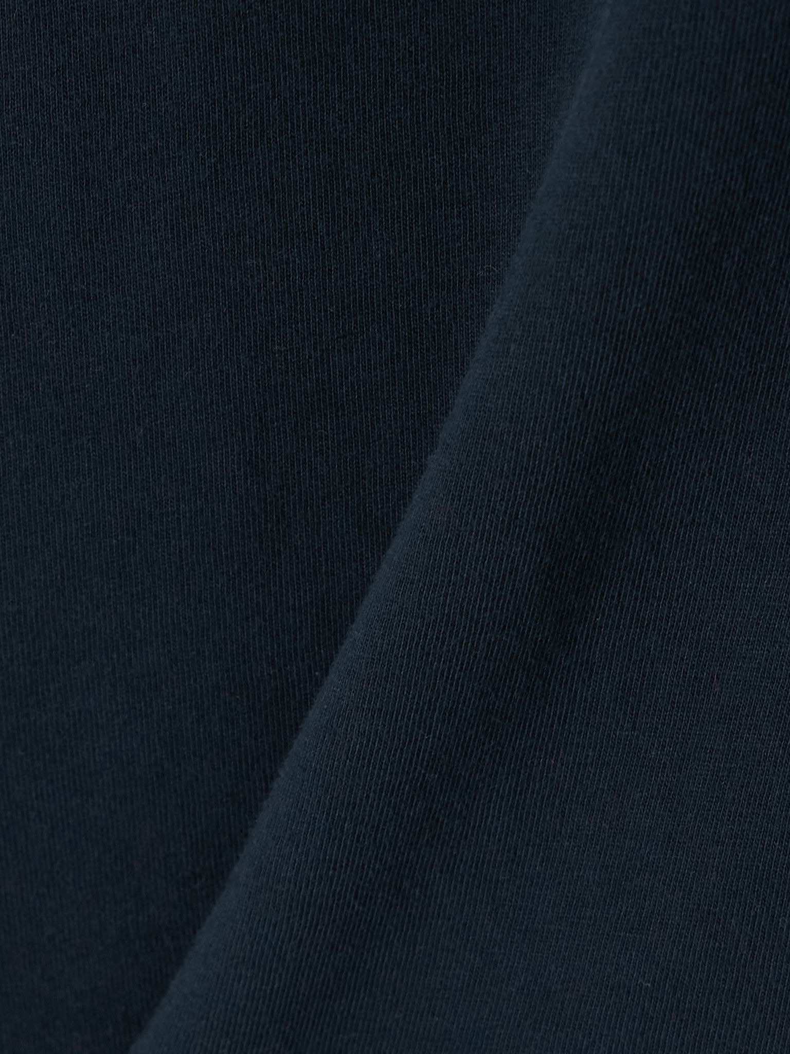 Adine cropped organic cotton-jersey T-shirt Navy - 4