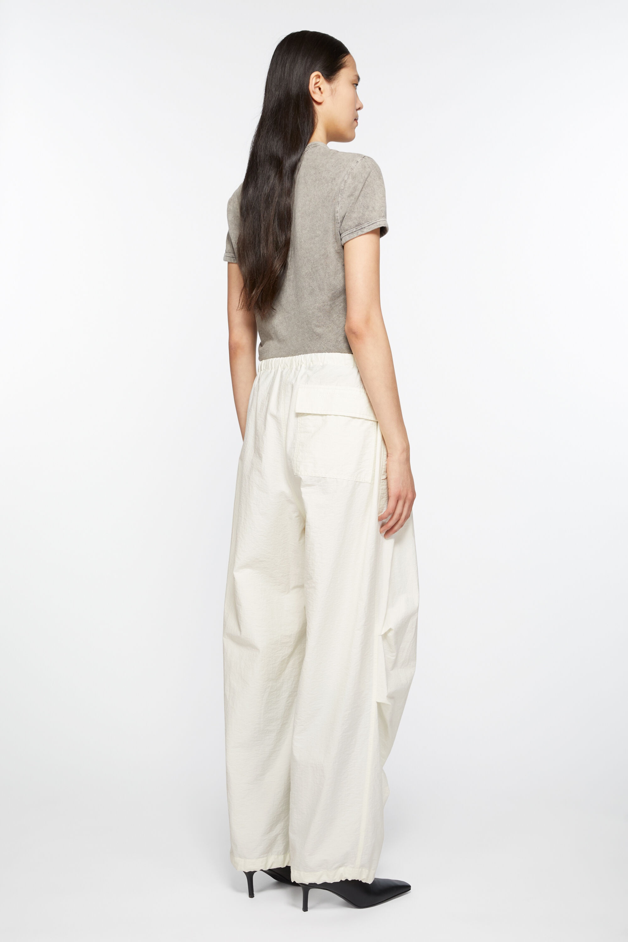 Relaxed fit trousers - White - 3