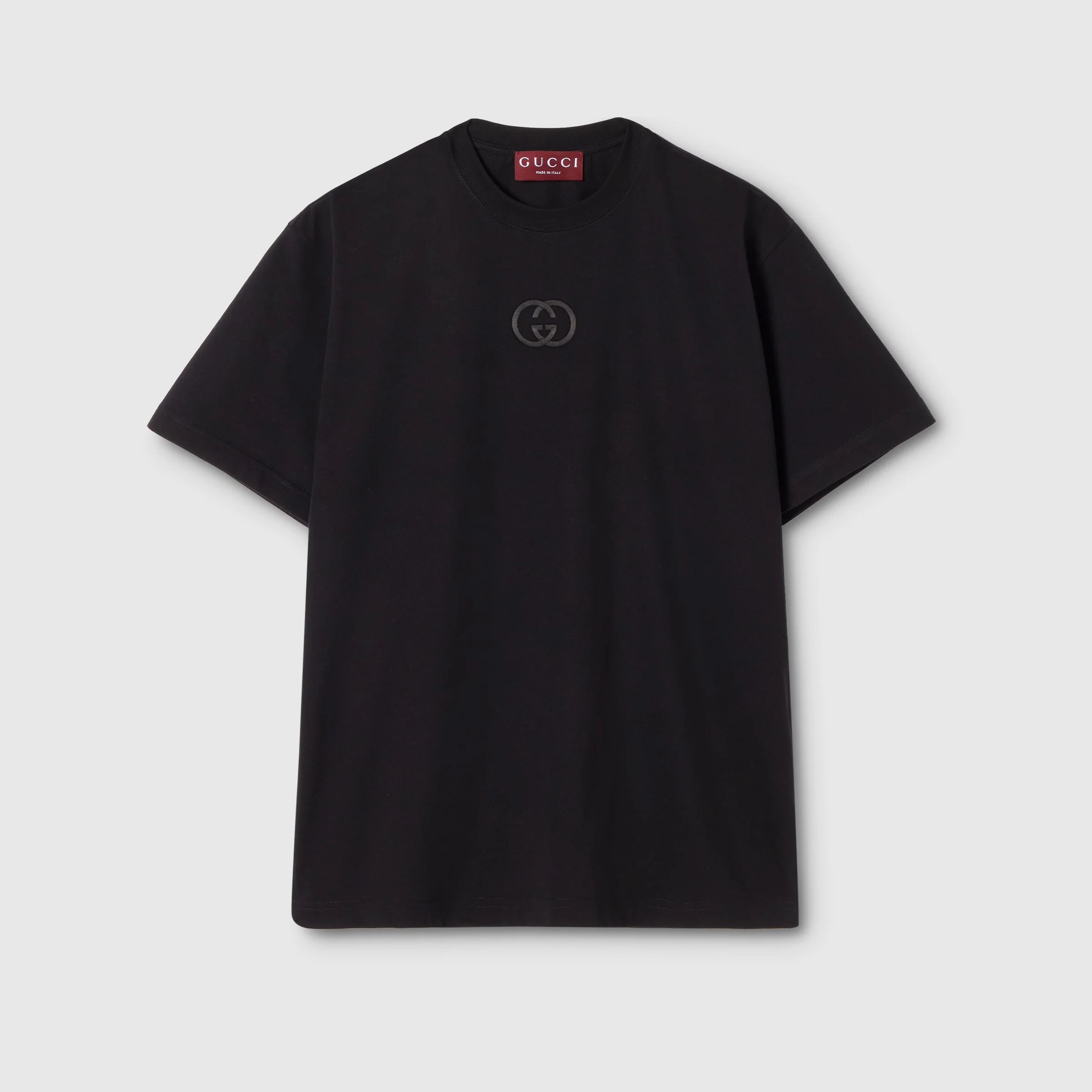 Cotton jersey T-shirt with embroidery - 1