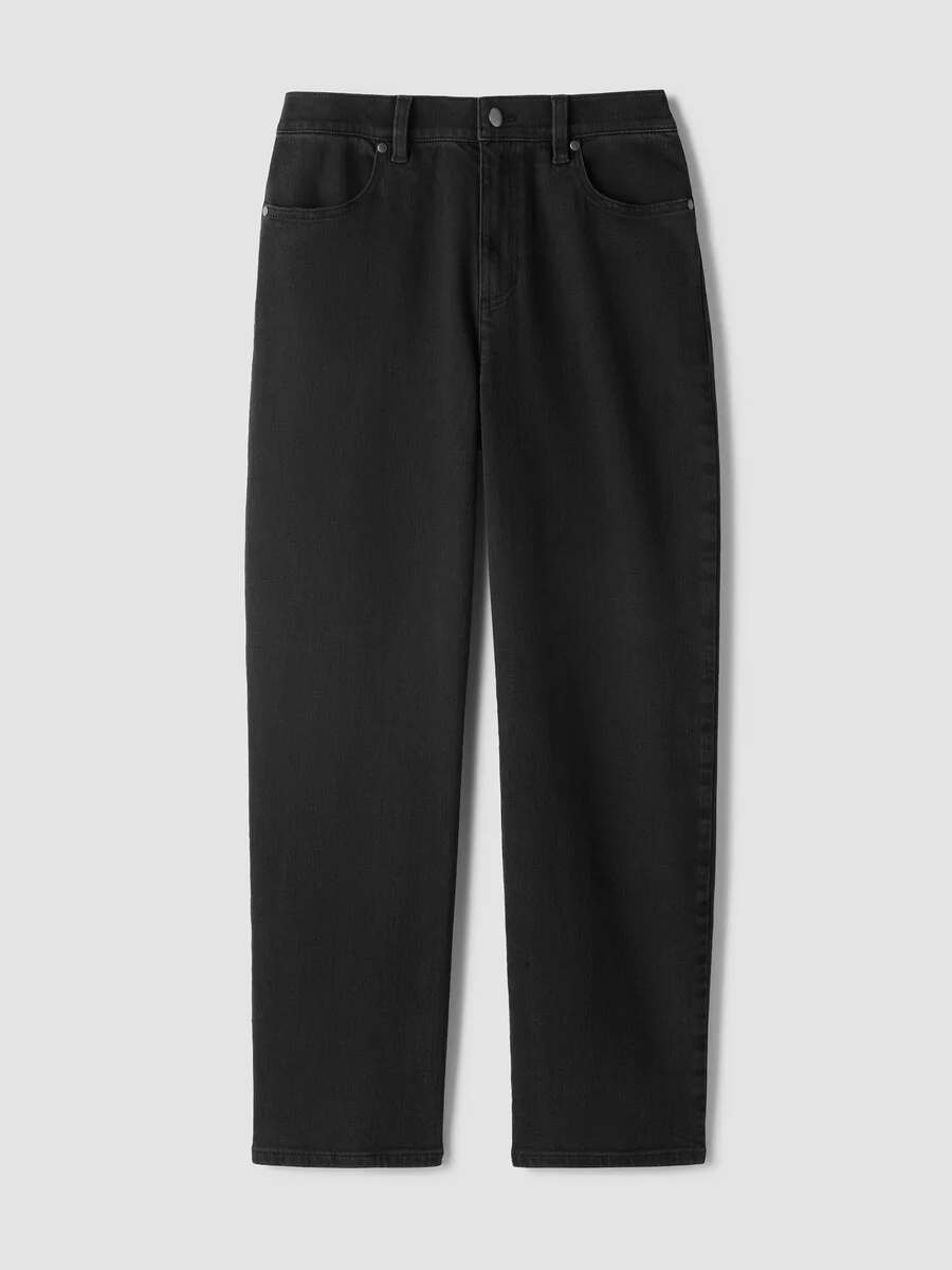 Cotton Stretch Denim Straight Jean - 1