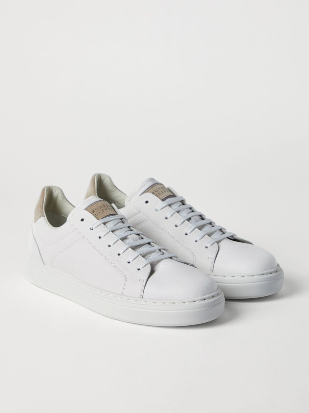 panelled low-top sneakers - 3