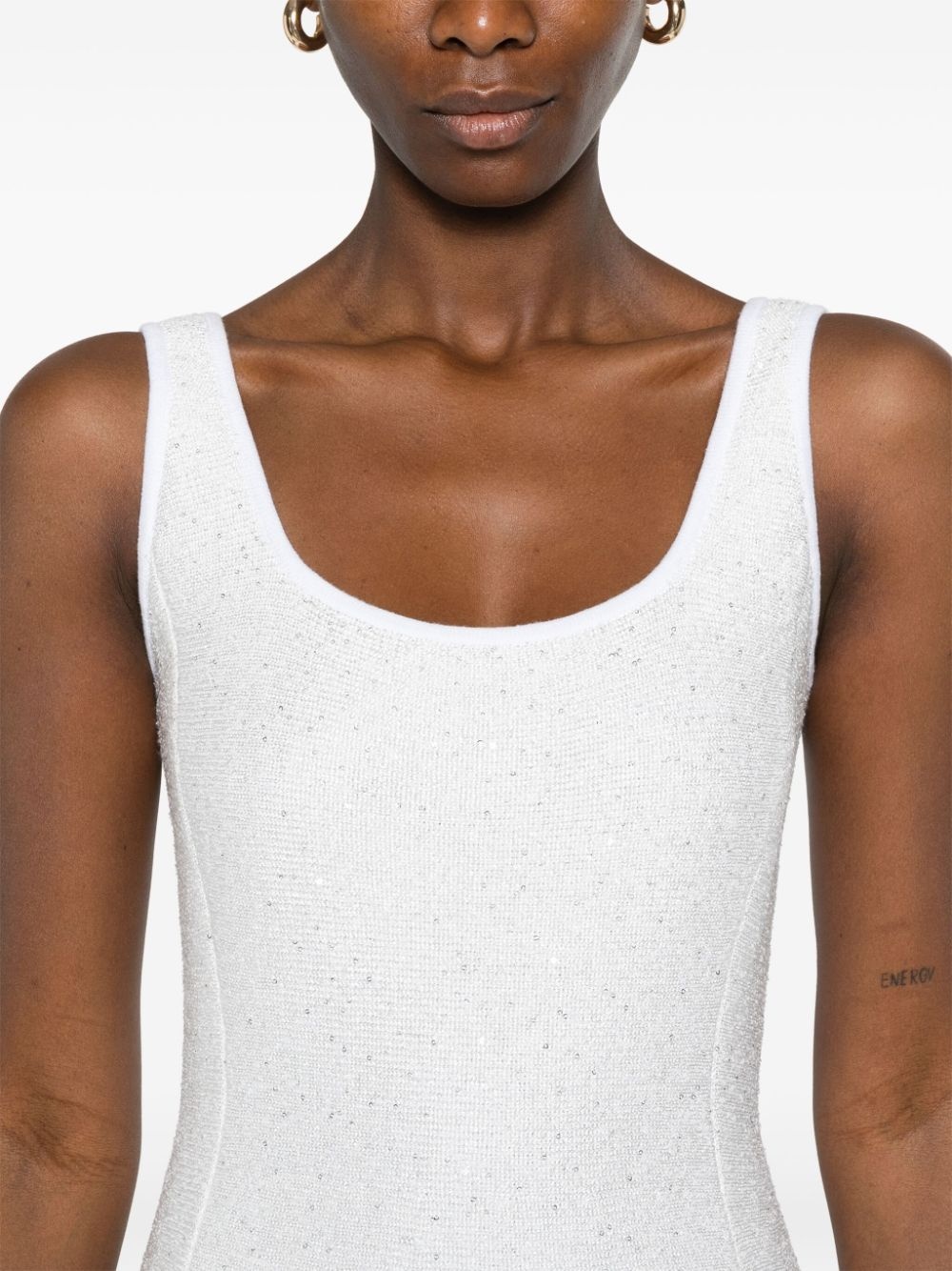 sequin-embellished mini dress - 5