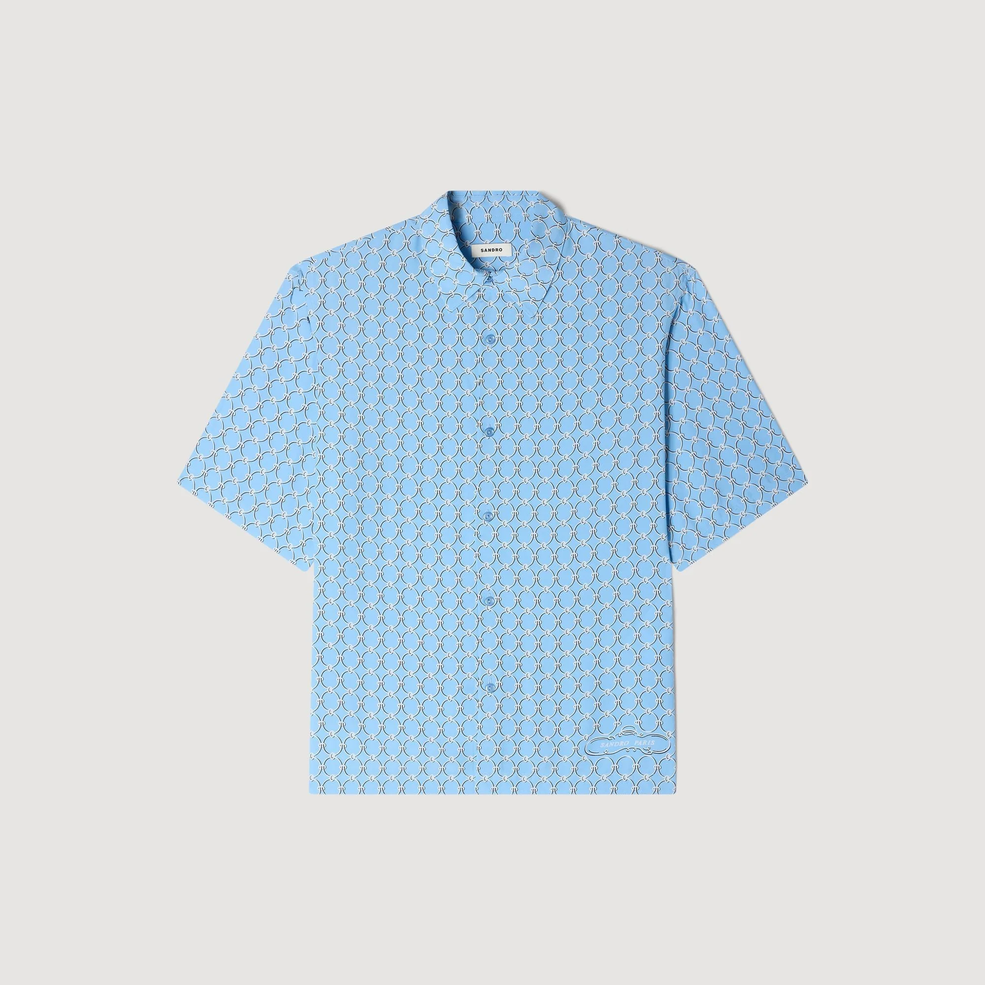 LINK PRINT LOOSE-FIT SHIRT - 1