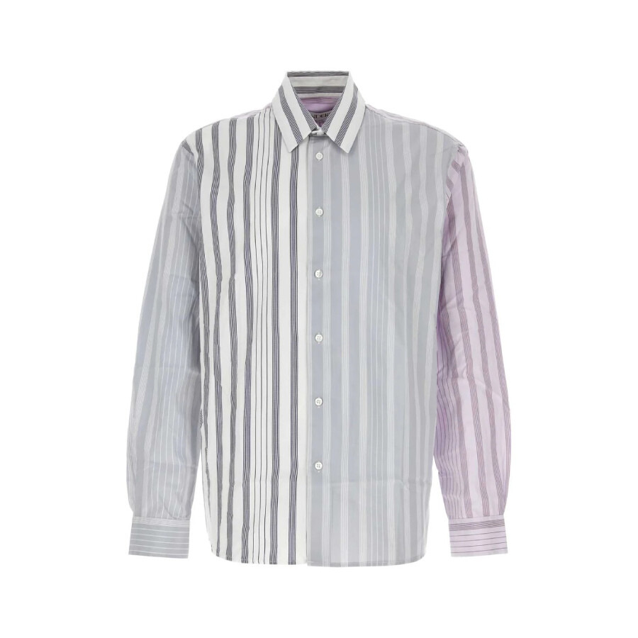 JW Anderson Striped Patchwork Cotton Shirt - 5