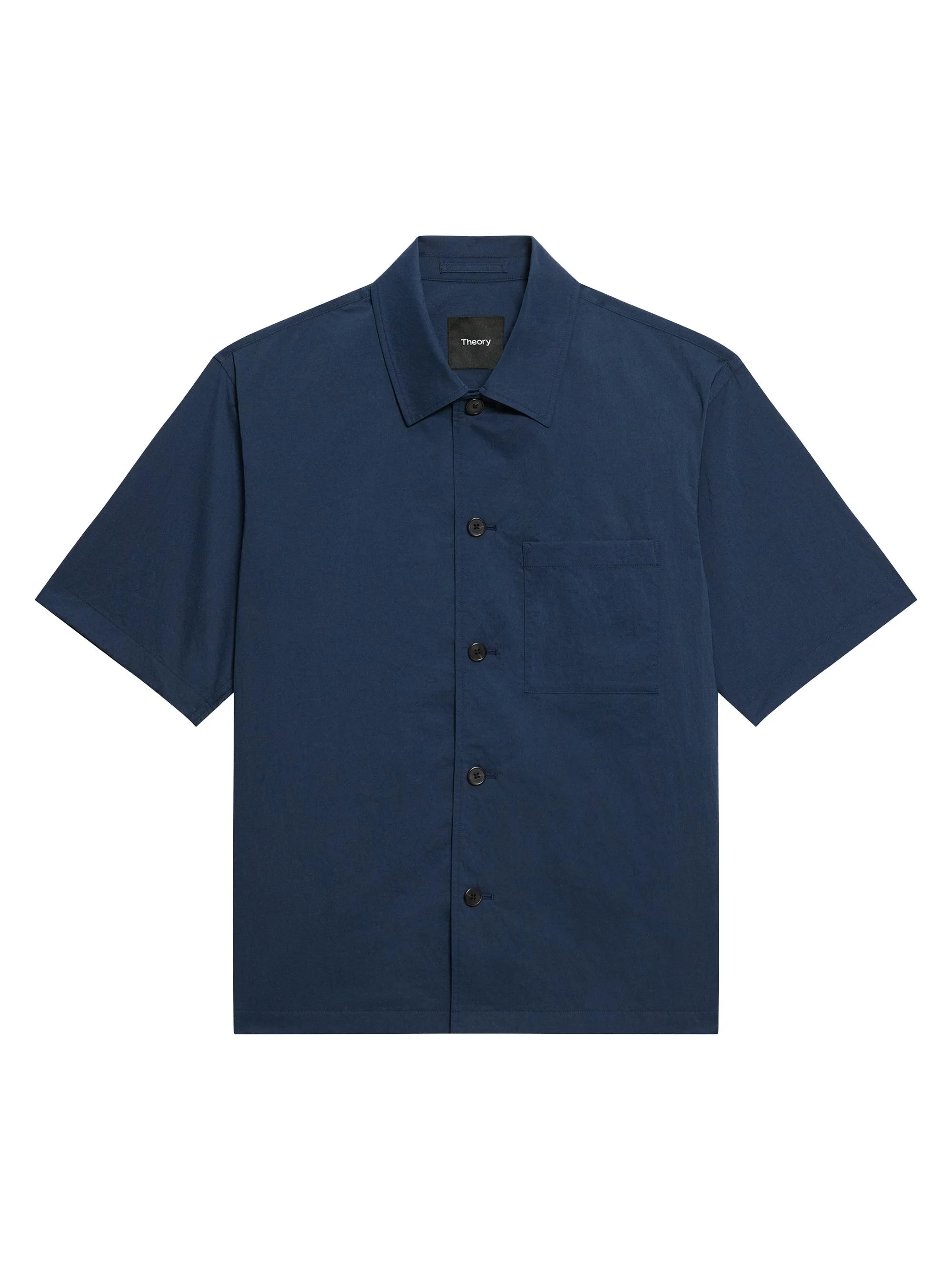 Men's Nylon-Blend Overshirt - Nocturne Navy - 1