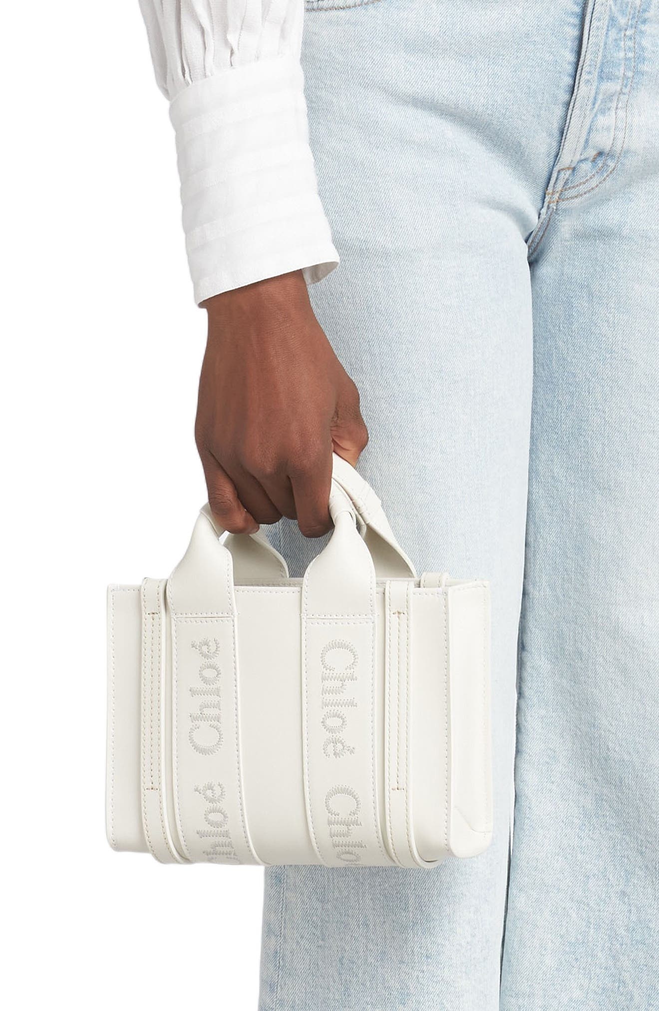 Mini Woody Leather Tote - 3