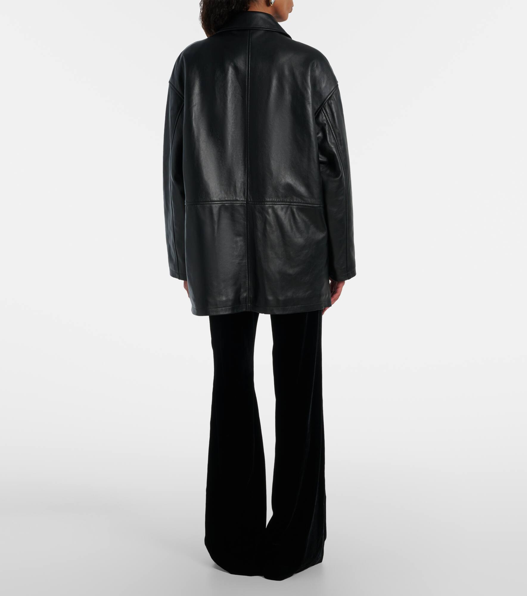 Cordel leather coat - 3