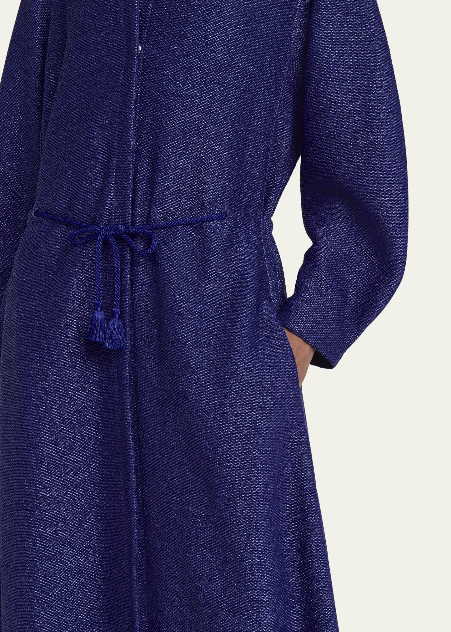 Drawstring Maxi Coat - 5
