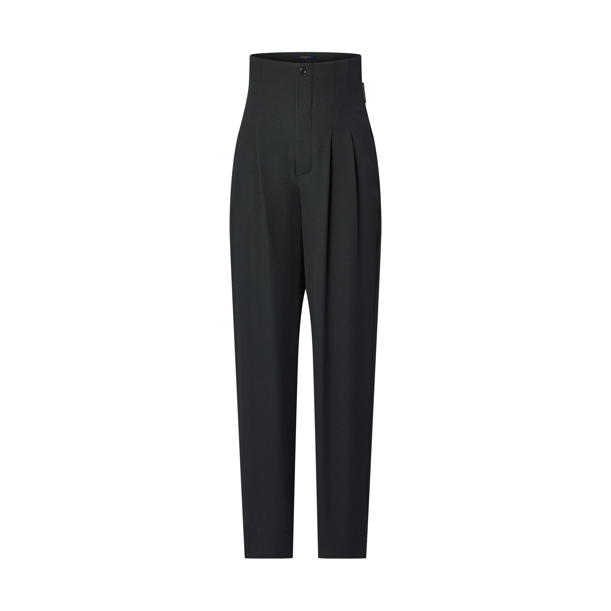 Crepe Fitted High Waist Pants - 1