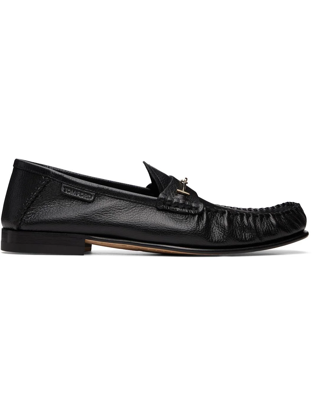 Black Shiny Leather Ripley Loafers - 1