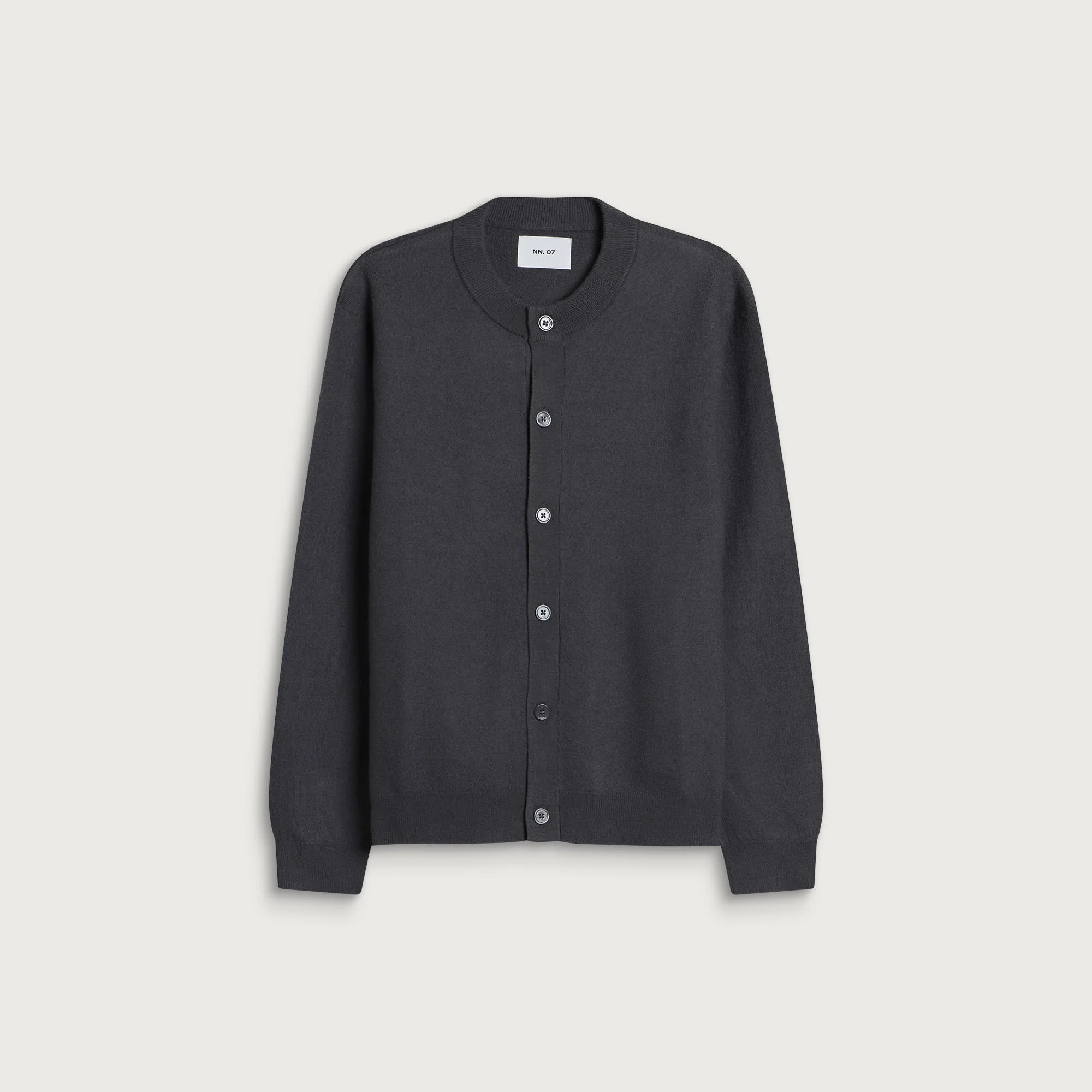 NN07 Jasper Boiled Wool Crew Cardigan - 1