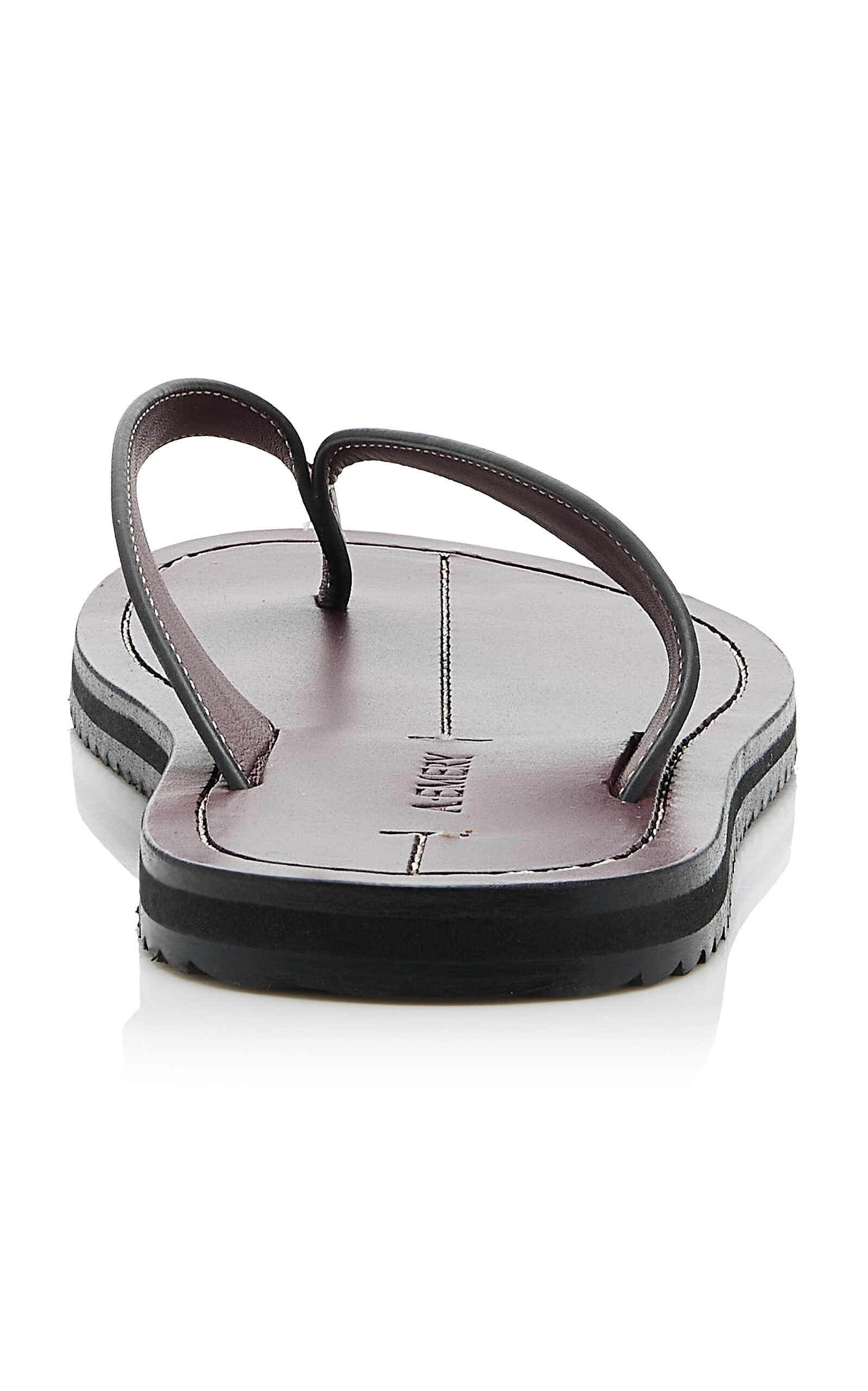 Flora Leather Sandals burgundy - 5