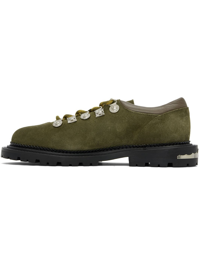 Green Suede AJ1425 Derbys 3
