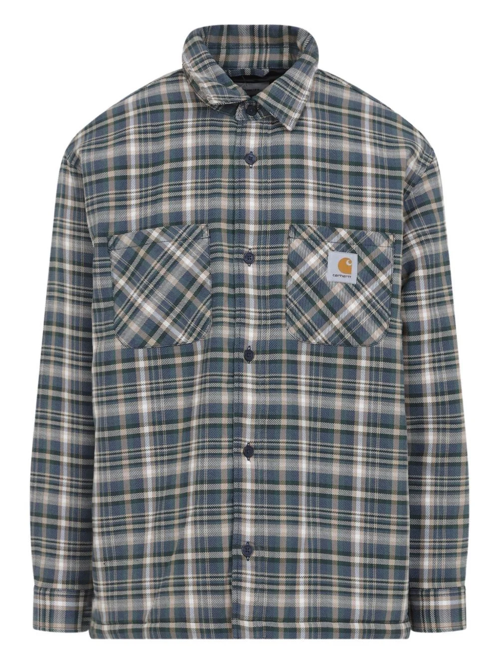 checked pocketed shirt - 1