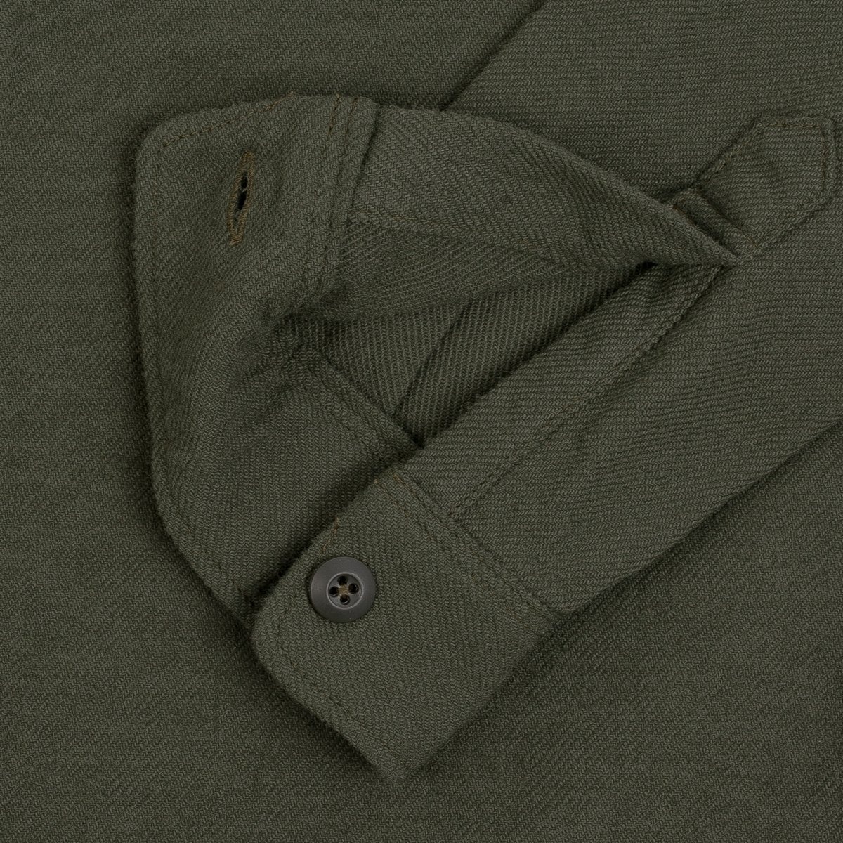 IHSH-346-ODG 10oz Recycled Nylon Mechanic Work Shirt - Olive Drab Green - 13