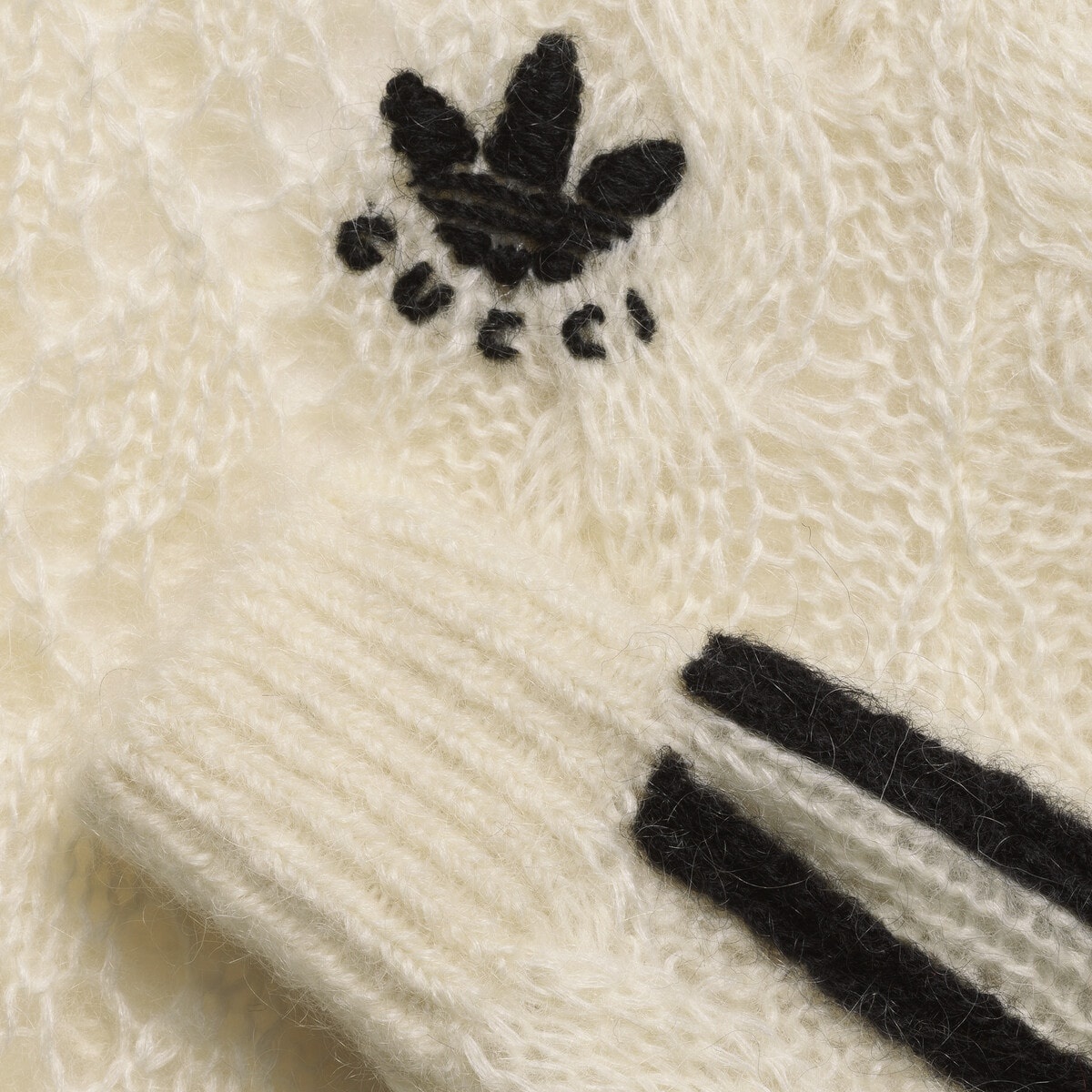 あいあい GUCCI adidas x Gucci mohair knit sweater | REVERSIBLE