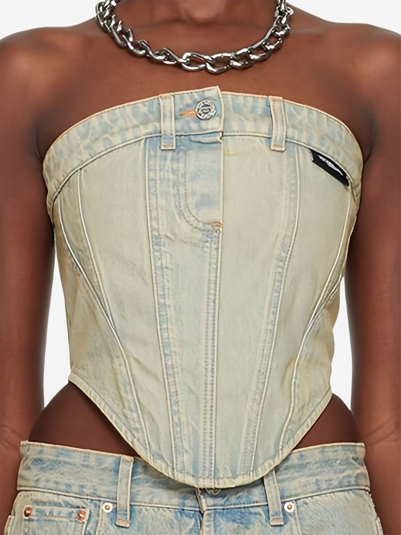 VETEMENTS denim top outlook