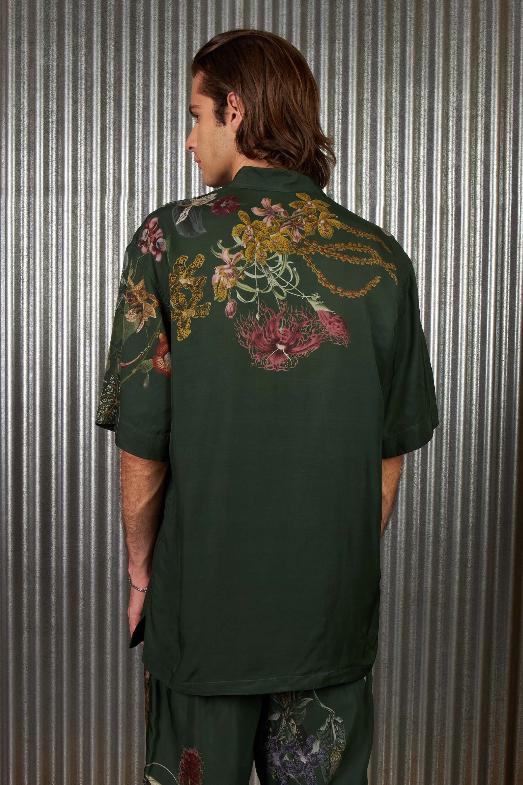 Satin Shirt With Floral Print - 3