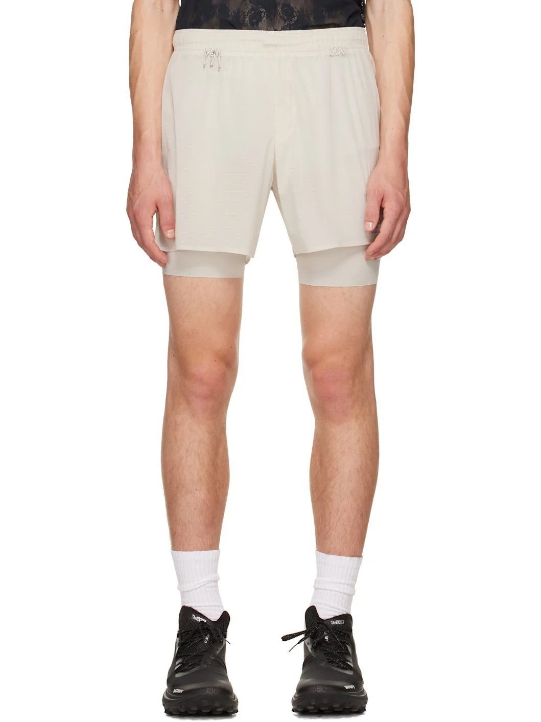 Gray HeatCrush 8 Desert Shorts - 1