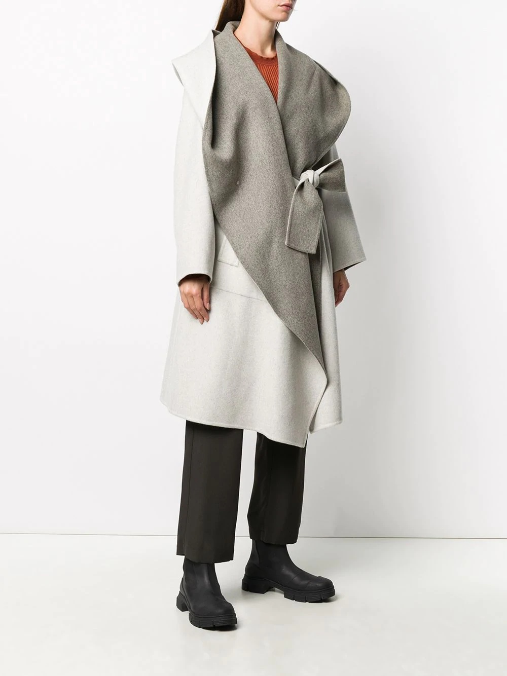 oversized wrap coat - 3