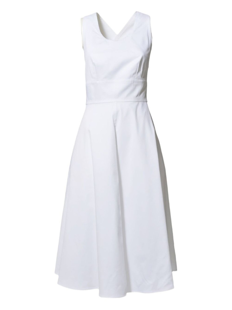 sleeveless flared dress 1