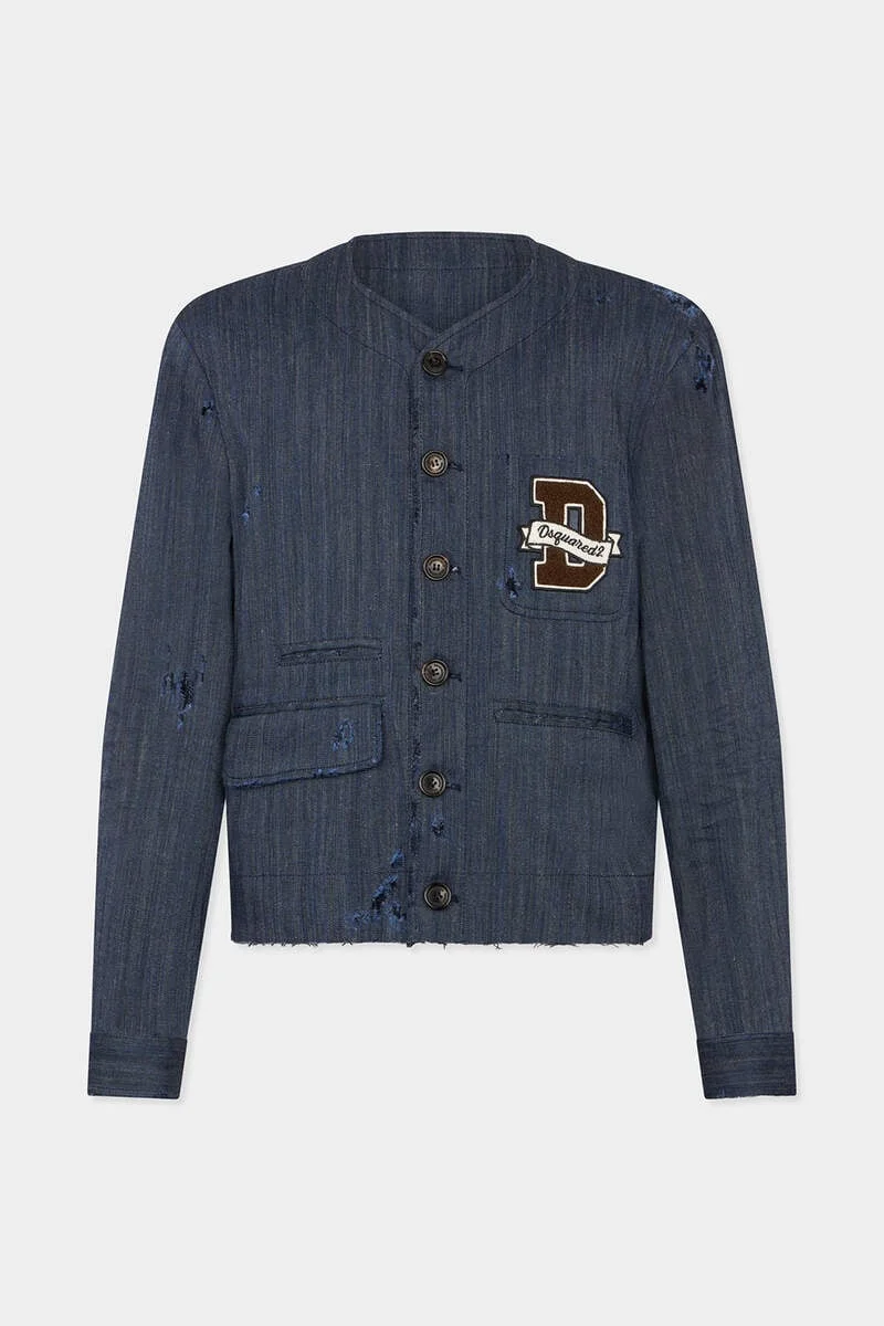 RIPPED AND RAW-CUT KABAN - 1