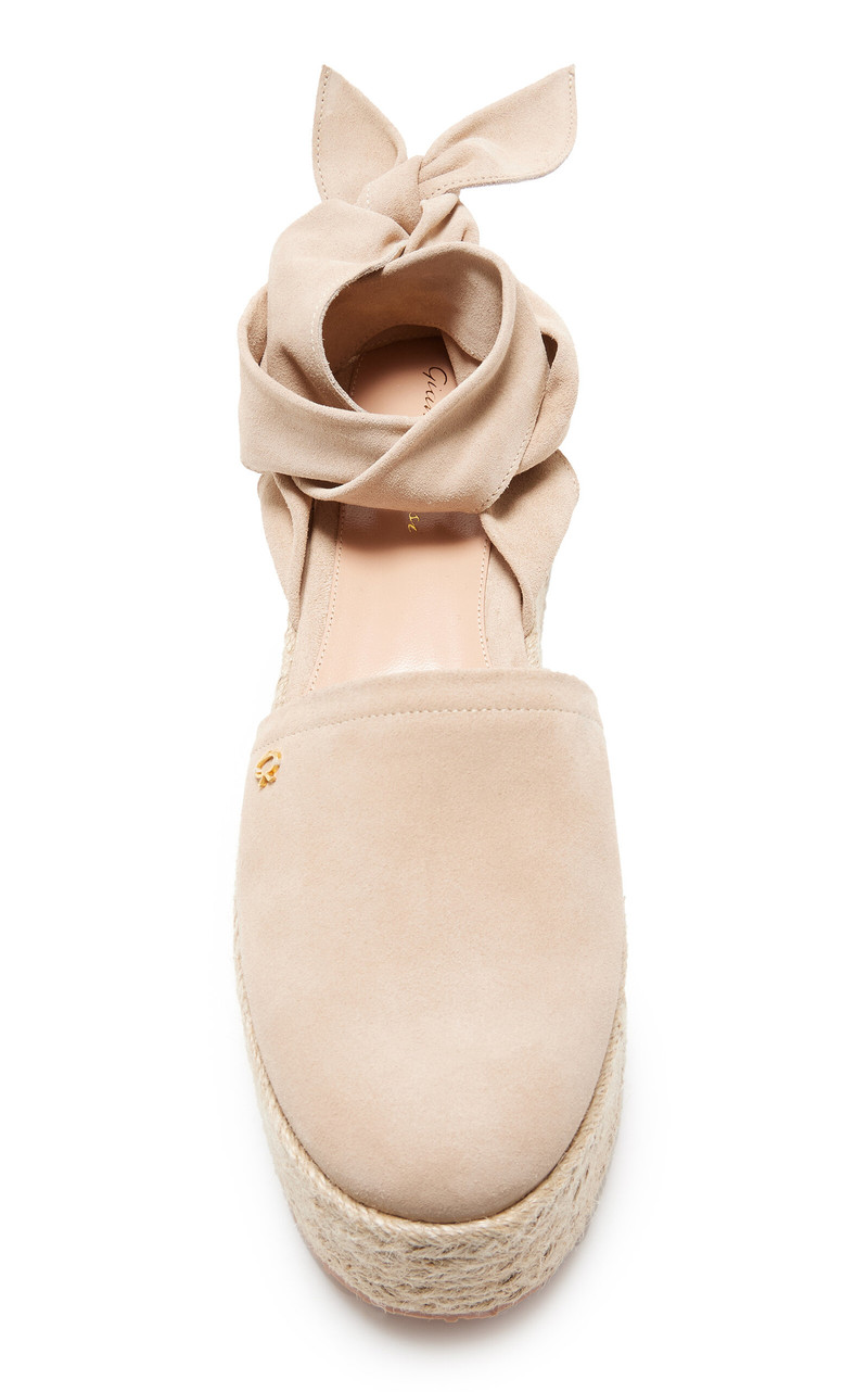 Velour Platform Espadrilles neutral 5