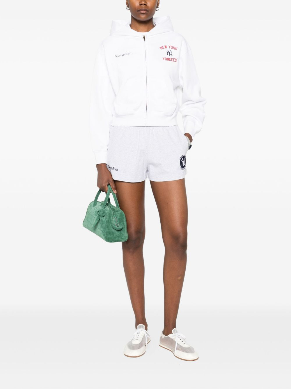 Homerun zip-up cropped hoodie - 2