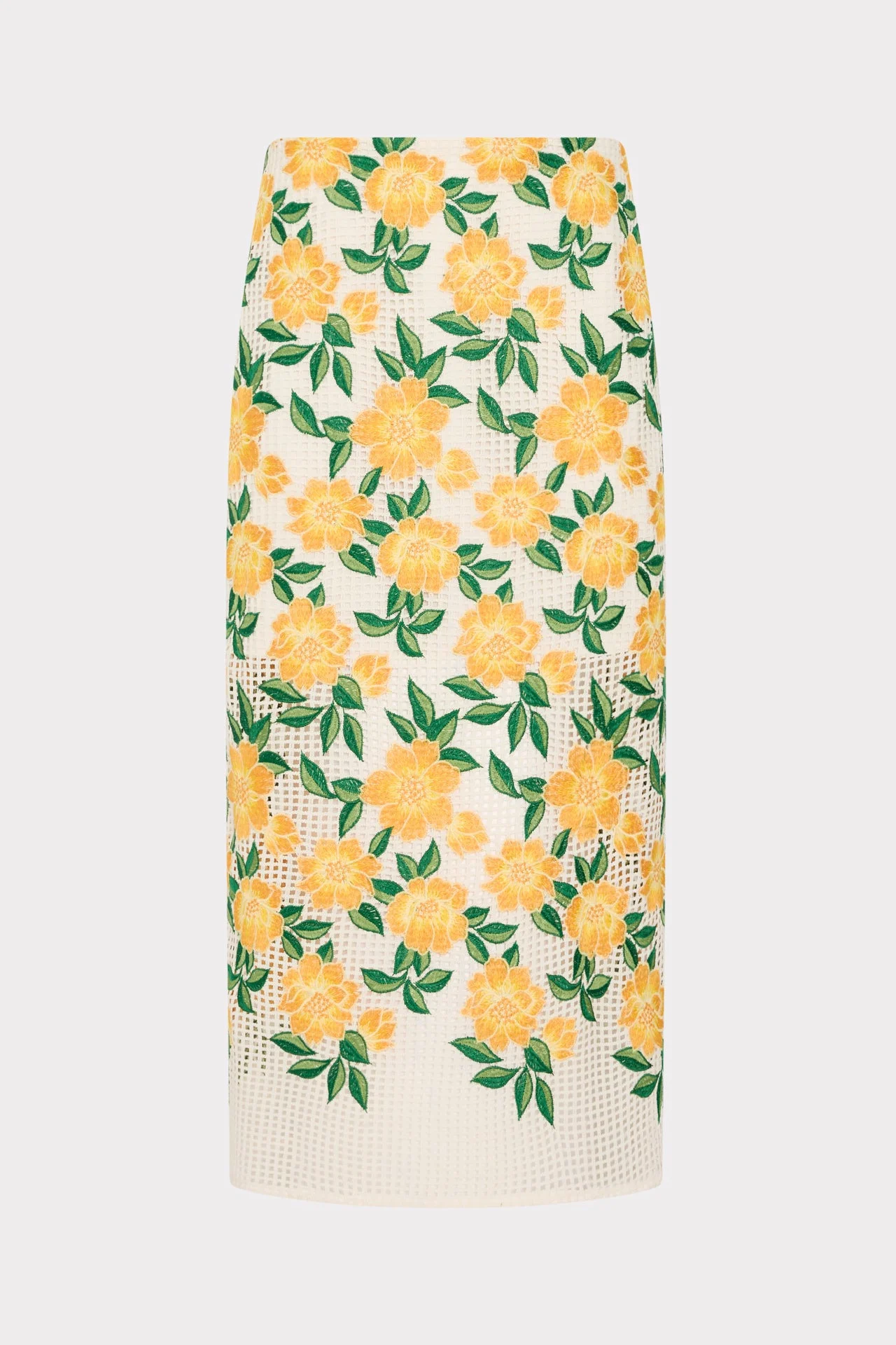 Marta Embroidered Midi Skirt - 1