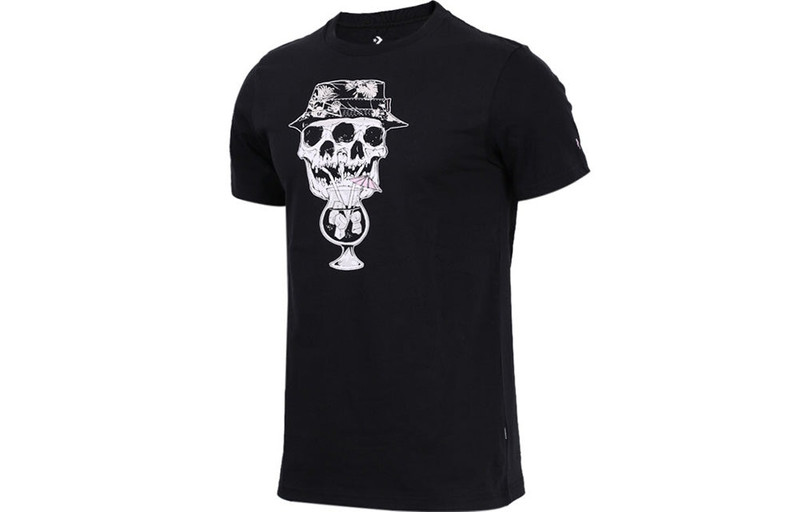 Converse Converse Skull & Cocktail T-Shirt 'Black' 10008082-A01 outlook