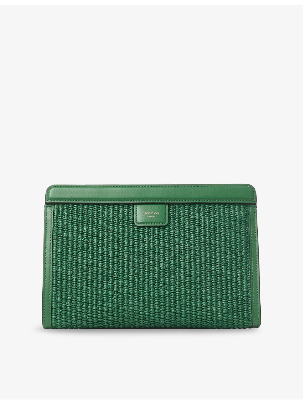 Avenue Metallic Raffia Pouch - 3