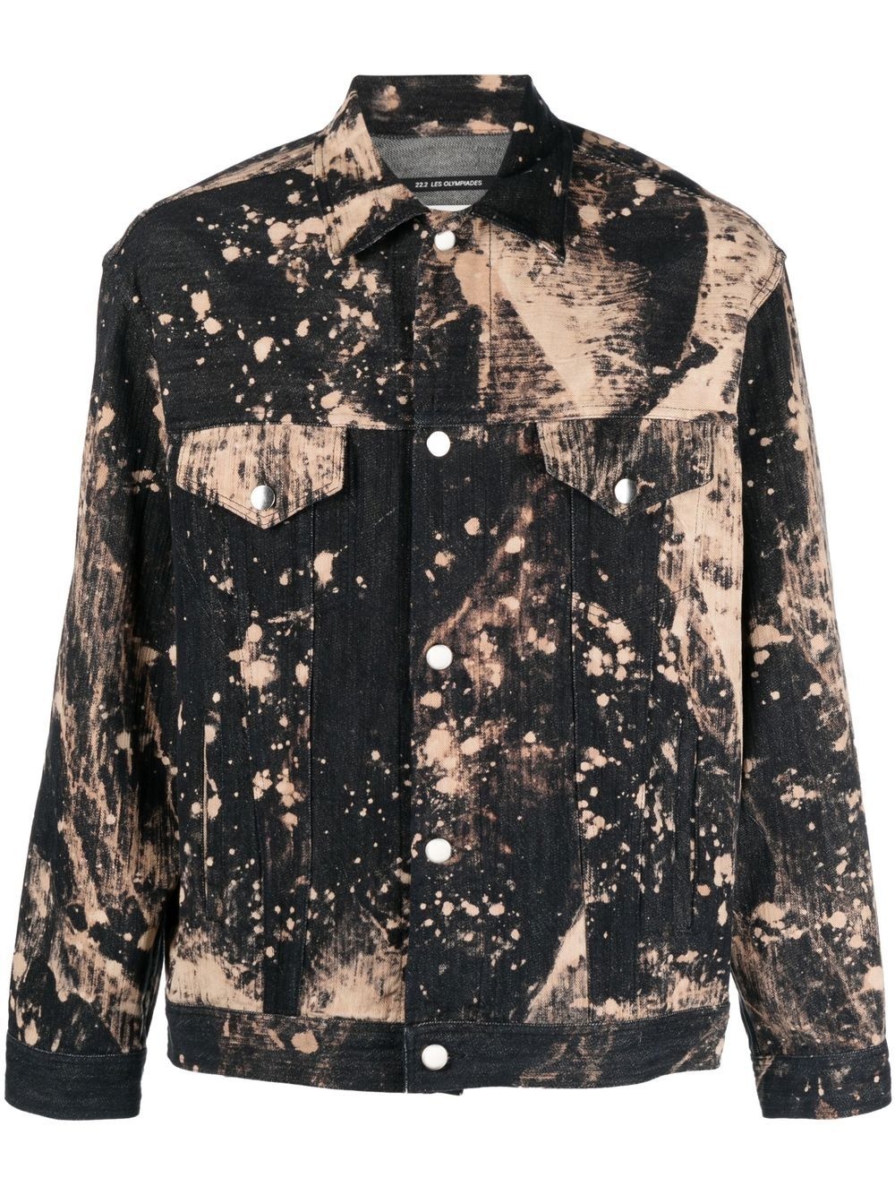 bleached denim jacket - 1