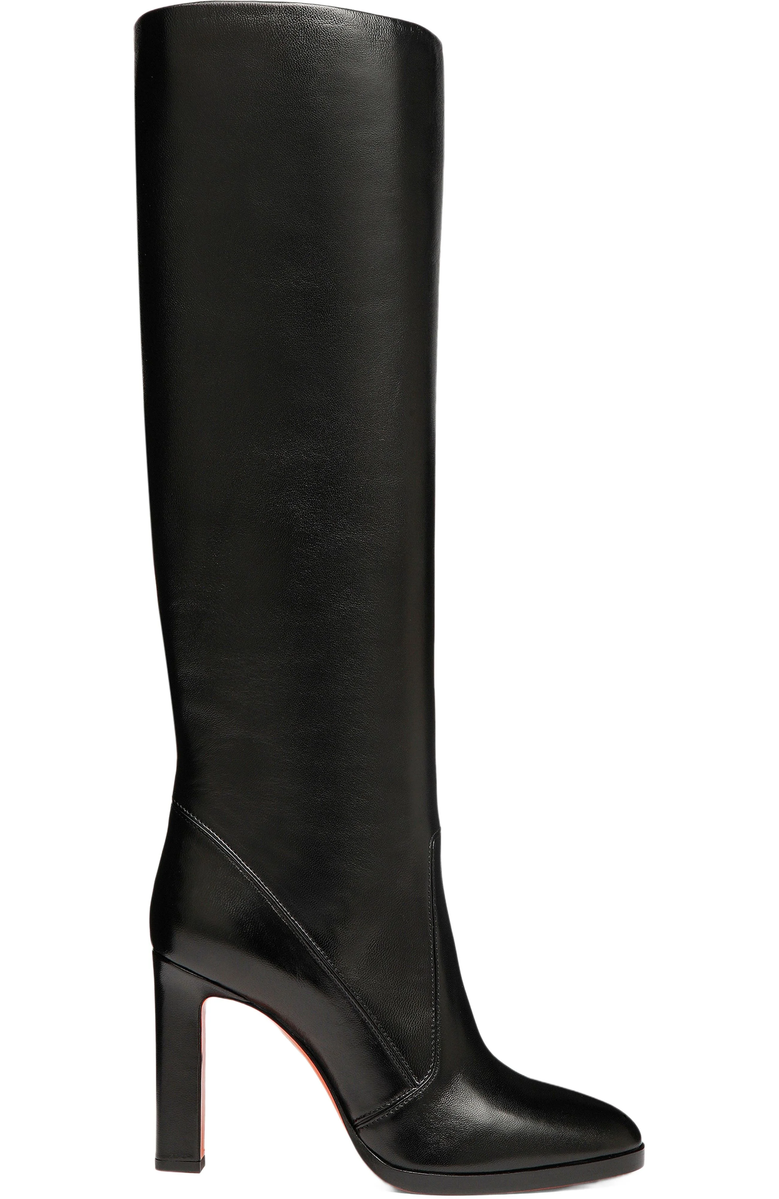 Santoni Women's Andy Black Leather Boot at Nordstrom - 1