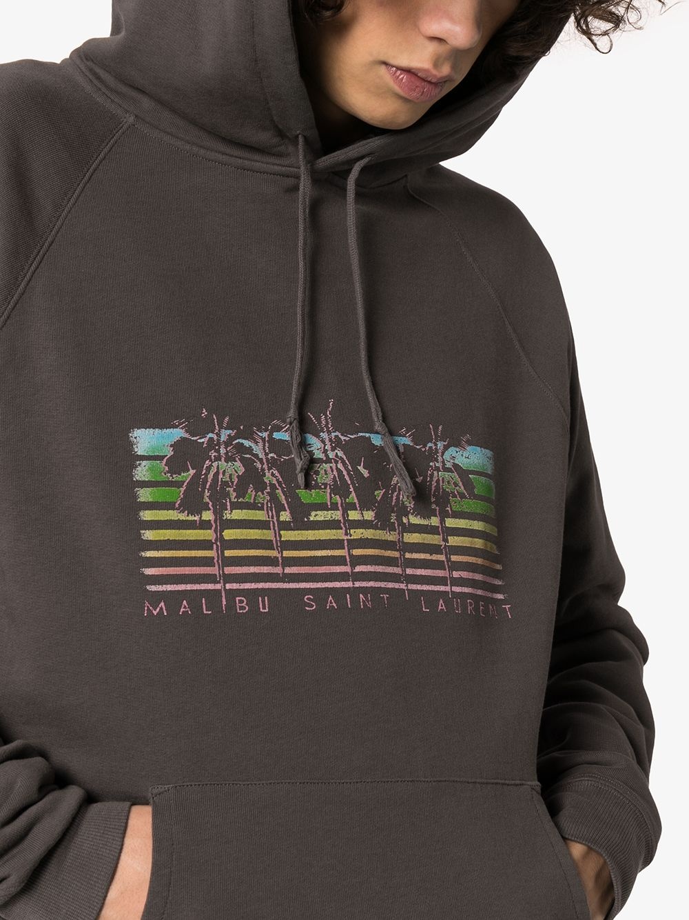 Palm tree-print hoodie - 5