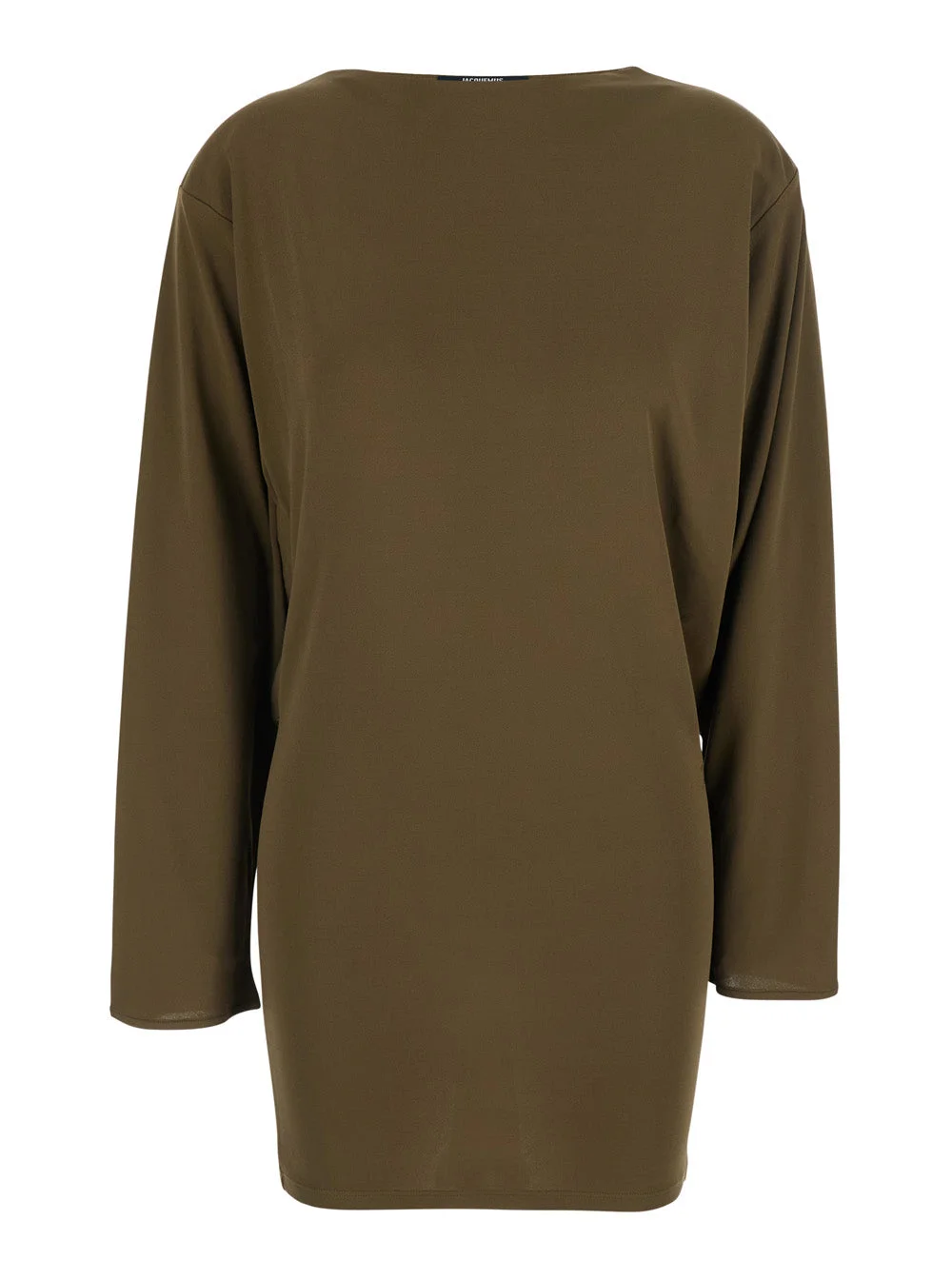 Jacquemus Women Dress 'La Robe Mistral' Green With Thin Straps And V-Neck In Viscose For Women - 1