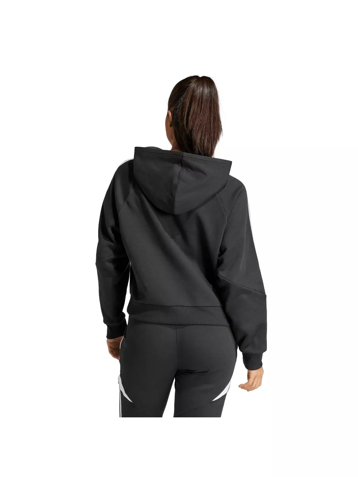 Women's Tiro 24 Soccer Sweat Hoodie -Black - 2