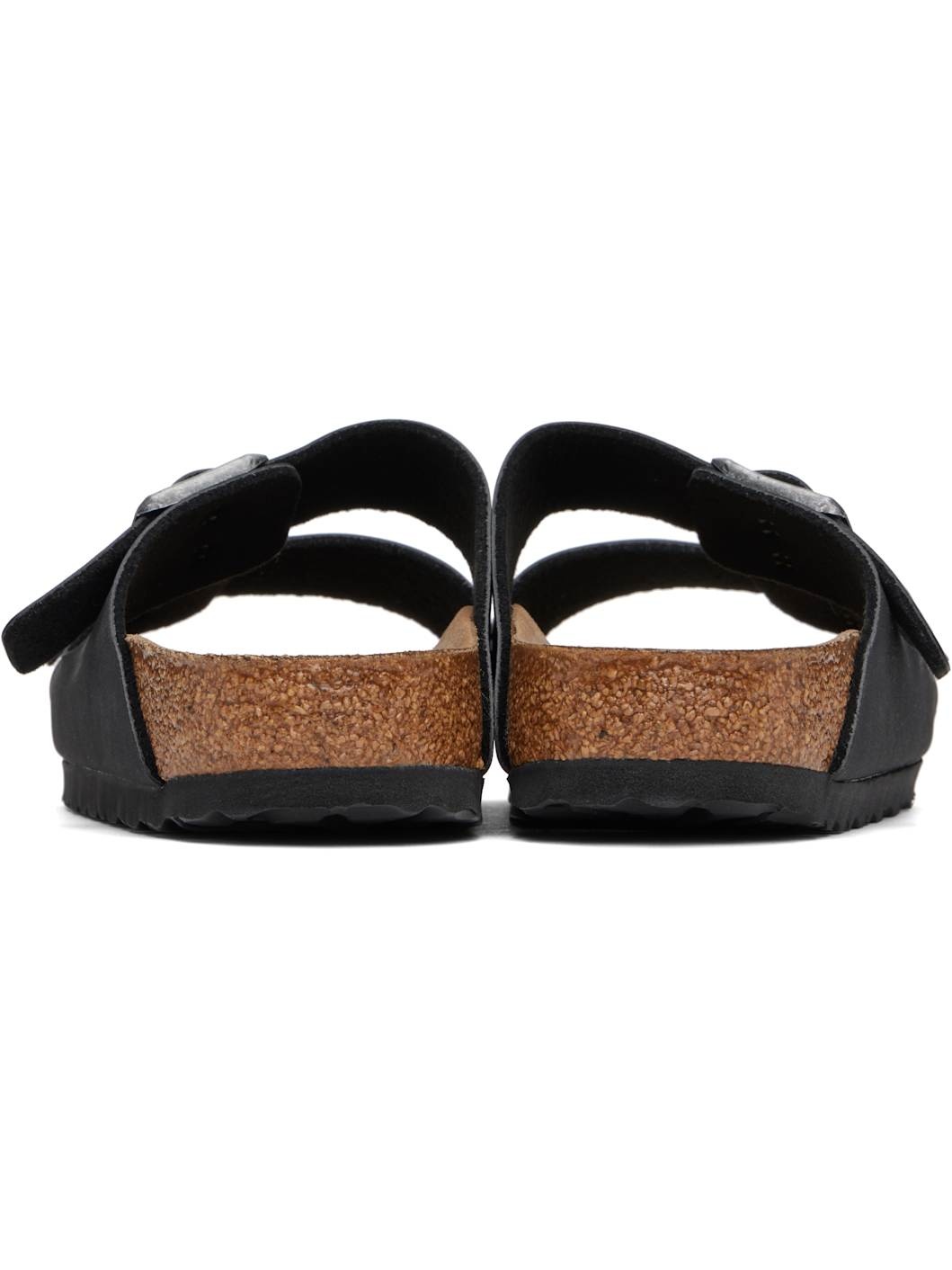 Black Narrow Arizona Vegan Sandals - 2